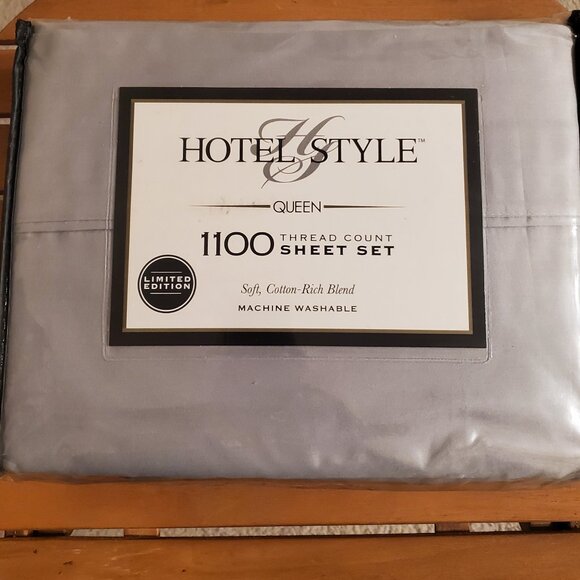 Hotel Style Limited Edition 1100 Thread Count 4 PC Sheet Set - QUEEN - Picture 1 of 4